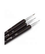 Nail Art Brushes 3 Pcs Prof Tiny UV Gel Acrylic Liner Drawing Pen Painti... - $2.88