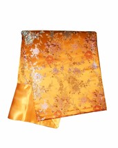Custom-Made in USA, Art Silk Throw or Bed Scarf, Gold (6118) - £26.47 GBP