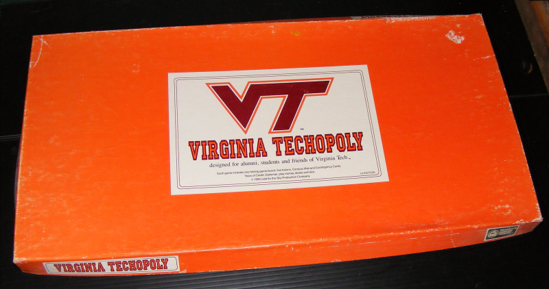 1992 Virginia Techopoly Board Game  - $40.00