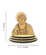 Guru Nanak Dev Wooden Idol for Car Decorative Showpiece sikh religious gift - £45.26 GBP