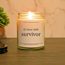 12-Hour Shift Survivor Candle Night Shift Worker Gifts Shift Worker Gift... - £15.63 GBP