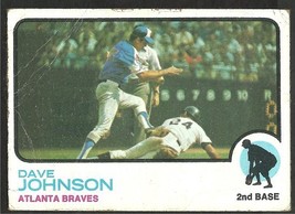 Atlanta Braves Dave Johnson 1973 Topps Baseball Card # 550 fair/good - £0.71 GBP