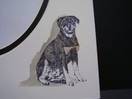 Picture Framing Dog Mats 8x10 for 5x7 Rottweiler hand-colored Canine watercolor - £3.99 GBP