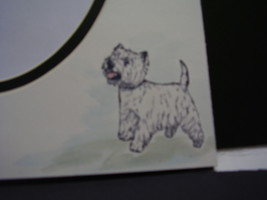 Picture Framing Dog Mats 8x10 for 5x7 West Highland Terrier Westie Handcolored - £7.25 GBP