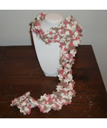 Handmade Queen Anne&#39;s Lacy crocheted scarf - $15.00
