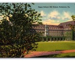 Upper School Hill School Pottstown Pennsylvania PA Linen Postcard Z1 - $2.92