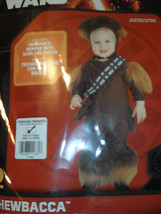 Rubies Star Wars Chewbacca Dress Up Costume Toddler Sz 2T-4T - £16.23 GBP