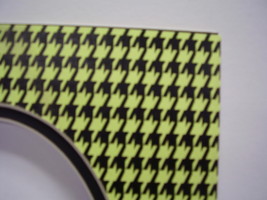 Picture Mat for framing 8x10 for 5x7 photo Green and Black Houndstooth Matting - £3.60 GBP