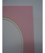 Picture Mat for framing Baby Girl Pink with White Liner Oval 11x14 for 8x10 - $11.95