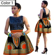 African Women wax printing Cotton A Alphabet Skirt Women Clothing Women ... - £60.40 GBP