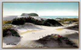 Sand Dunes CA California Fred Martin Hand Colored Gilded Photo Postcard I30 - $39.95