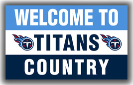 Tennessee Titans Football Welcome to Country Flag 90x150cm 3x5ft Best Banner - £12.02 GBP