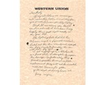 Back To The Future Western Union Letter All 3 Pages!! Print/Poster Prop/... - $3.05