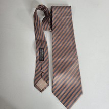 Giorgio Armani Silk Tie Necktie Handmade in Italy Striped 3.75 in x 57 in - $25.98