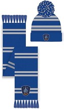 Harry Potter Ravenclaw House Knitted Scarf  and hat Blue and Grey - $672.52 MXN