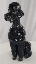 Hutschenreuther Black Poodle Figurine Sitting Hans Achtziger Germany Vin... - $121.55