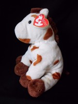 Ty Pluffies Plush GALLOPS Pony HORSE Brown White Beanie Baby Stuffed  2005" - $10.73