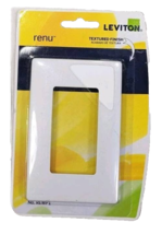 Leviton REWP1-WW Renu 1-Gang Screwless Snap-On Wallplate, White on White - €6,04 EUR