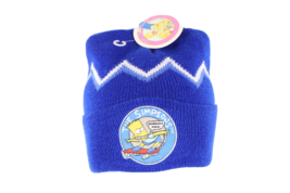 NOS Vintage 90s The Simpsons Bart Simpson Spell Out Knit Beanie Hat Cap ... - £61.88 GBP