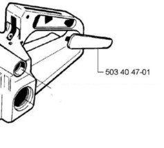 HUSQVARNA HANDLE COVER FILLER 254 257 262 261 51 55 50 - £15.71 GBP