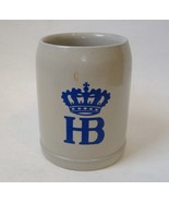 HB Beer Stein Mug Ceramic Pottery Cup Vintage German Collectible .5L Gre... - £19.98 GBP