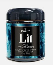 Lit sweet temptation luxury massage candle 4 oz vanilla sugar sweet pea - $971.80 MXN