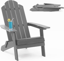 Lifetime Folding Adirondack Chair Weather Resistant Plastic Fire Pit Chairs - £131.03 GBP