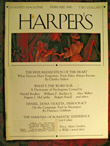 HARPERs Magazine February 1990 Charles Siebert Robert Cohen Mark Richard - £9.10 GBP
