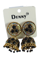 Earring Drops &amp; Danglers Earrings Women Hoop Black Jhumka Indian Jewelry Jhumki - $17.29