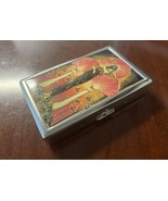 Sharp  Cig Case Geisha Girl Vintage Artwork  Holds Kings &amp; 100&#39;s - €20,48 EUR