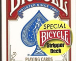 Bicycle Stripper Gaff Red Playing Cards - £10.11 GBP