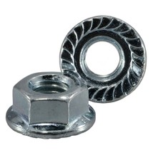 8mm-1.25 Zinc Class 8 Serrated Flange Nuts (10 pcs.) - $11.36