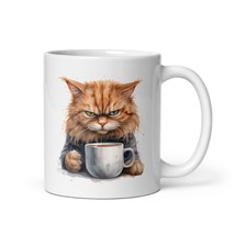 Grumpy Tabby Cat Kitten Coffee Mug - £8.01 GBP+