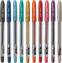 Shine Glitter Gel Pen, 10 CT Assorted | 1.0Mm Medium Tip Size, Contoured... - $10.67