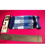 Pet Gift Dog Clothes X-Small Blue Plaid Peace Sign Sweater Outfit Casual... - €4,67 EUR