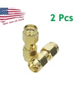 2Pcs Sma Male To Sma Male Plug Series Rf Coaxial Adapter Connector 2X Us... - £11.18 GBP