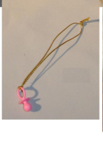 Babysitter Skipper Barbie sister passifier necklace vintage Mattel for i... - £7.98 GBP