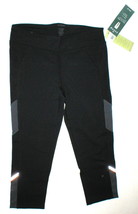 Womens New Zobha Yoga Capri Pants 4 NWT $88 Black Gray Run Pilates Barre... - $87.12