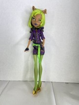 Monster High Doll Clawdeen Wolf Dawn Of The Dance Green Hair Outfit Shoe... - $44.55