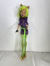 Monster High Doll Clawdeen Wolf Dawn Of The Dance Green Hair Outfit Shoe... - £35.19 GBP