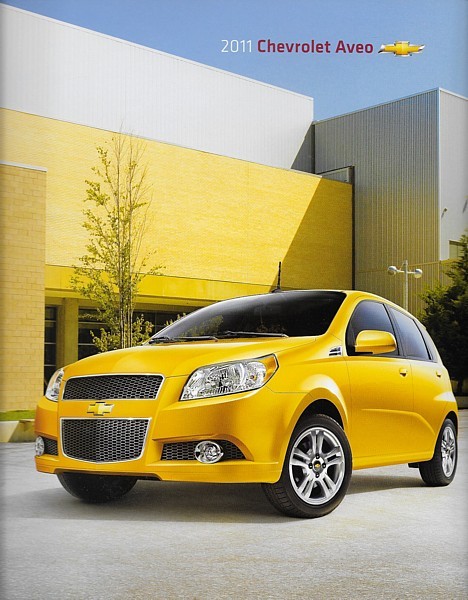 Primary image for 2011 Chevrolet AVEO brochure catalog US 11 Chevy Aveo5 LS LT