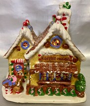 GingerFrost Lane COFFEE HOUSE Porcelain Lighted Holiday Building 2005 - ... - £6.29 GBP
