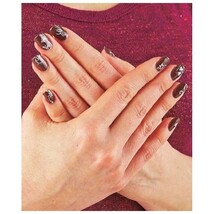 Nail Art Stencil System Easy 7 Stamp Plates &amp; Stamper Rhinestones Brush ... - $16.88