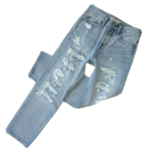 NWoT Levi&#39;s Wedgie Straight in Mass Destruction Destroyed Rigid Crop Jeans 25 - $51.48