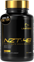 Premium Brain Booster - Nootropic - Brain Supplement for Memory + Focus + Natura - £86.91 GBP