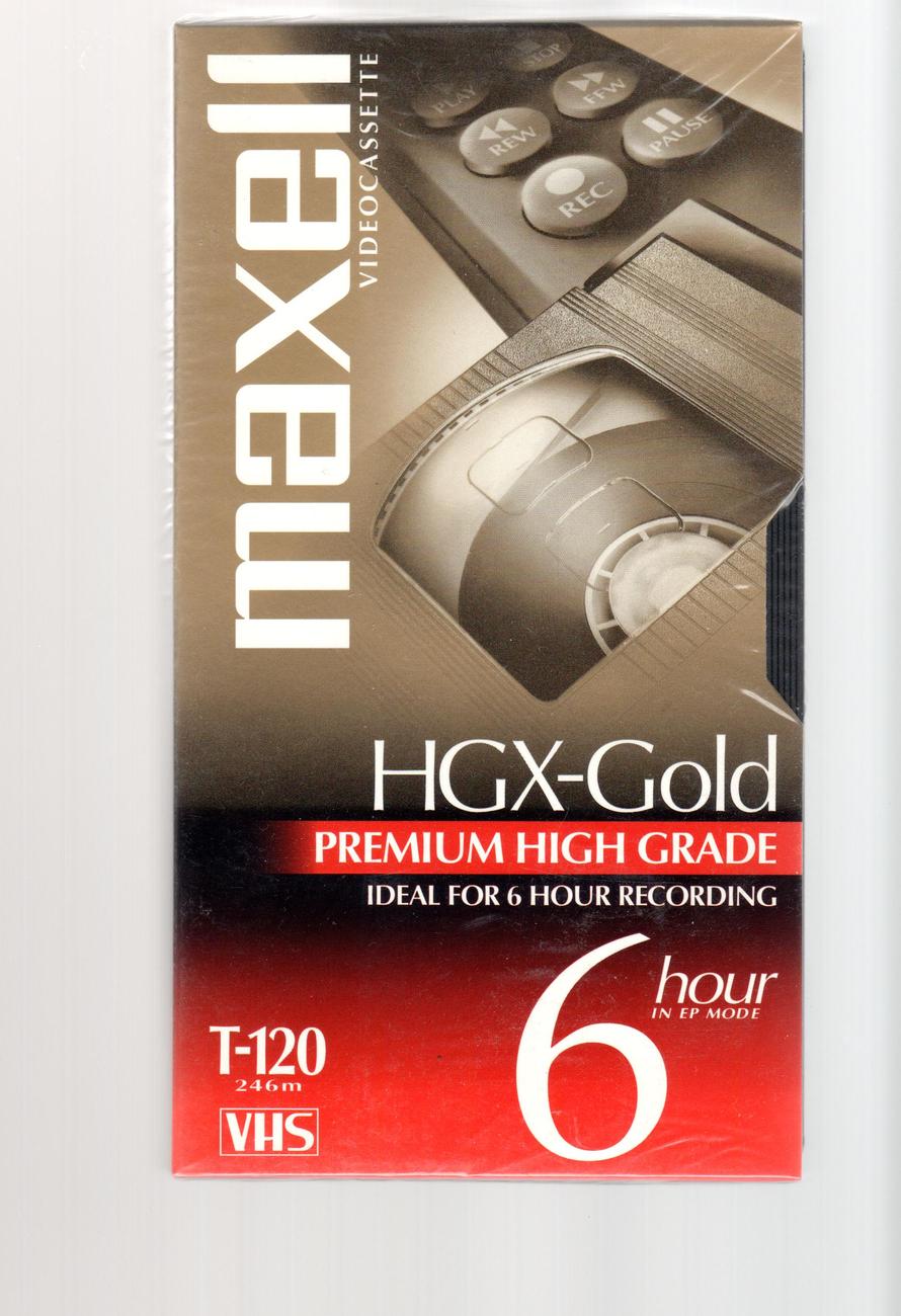 Maxell Gold Video Tape VHS  HGX-Gold Premium High Grade - $5.50