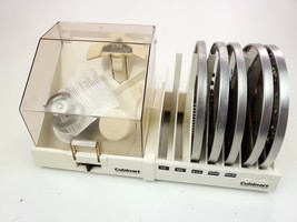 Cuisinart DLC-7 Food Processor Disc Blade Holder w/ 8 Pieces - £64.30 GBP