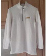 Jadelynn Brooke Women&#39;s Long Sleeve 1/4 Zip Pullover White Small K - $257.72 MXN