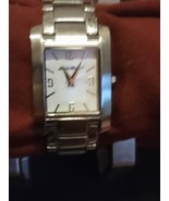 Women&#39;s Silver Tone Ivory Face Eddie Bauer Tank Watch  - $391.43 MXN