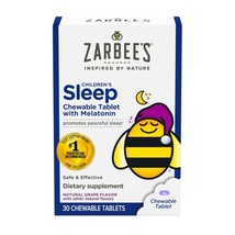 Zarbee&#39;s*08/2025*Kids 1mg Melatonin Chewable Tablet, Drug-Free &amp; Effecti... - $159.23 MXN